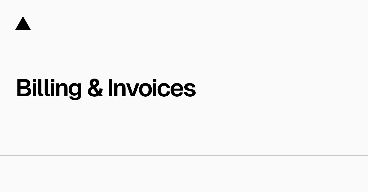 Billing & Invoices