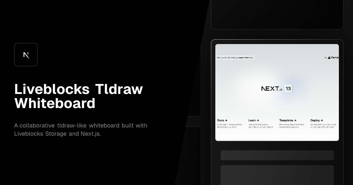 Liveblocks Tldraw Whiteboard Vercel