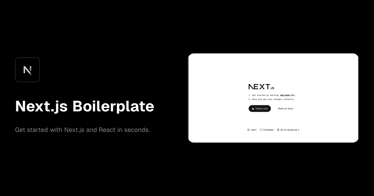 Next.js Boilerplate