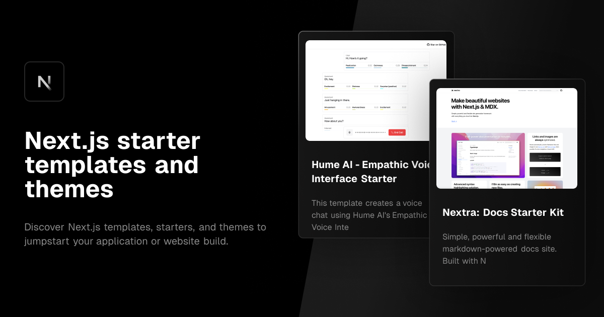 Next.js Templates - Vercel