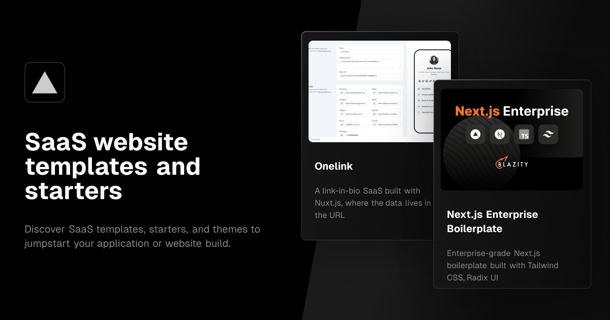 SaaS Templates - Vercel