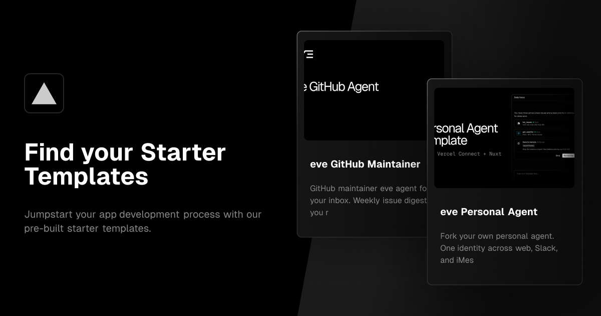 Starter Templates - Vercel