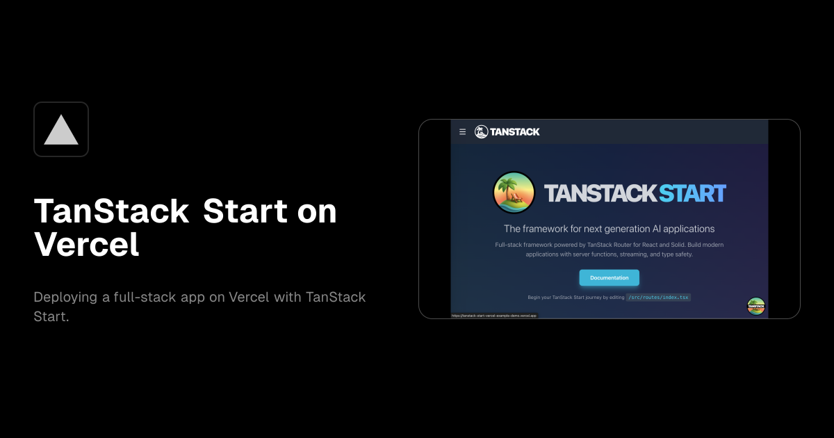 TanStack Start on Vercel - Vercel