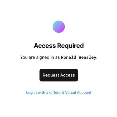 External users can request access to protected deployments.