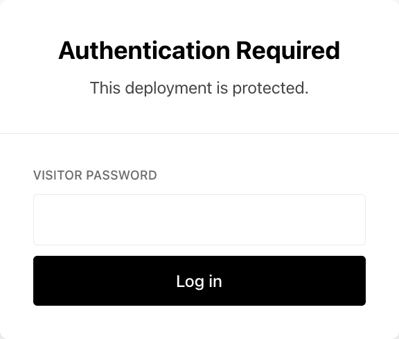 Password Protection