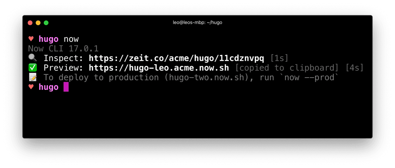 Deploying to an existing Vercel project using Vercel CLI.