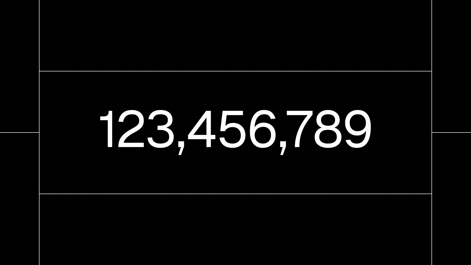 Initial counting animation