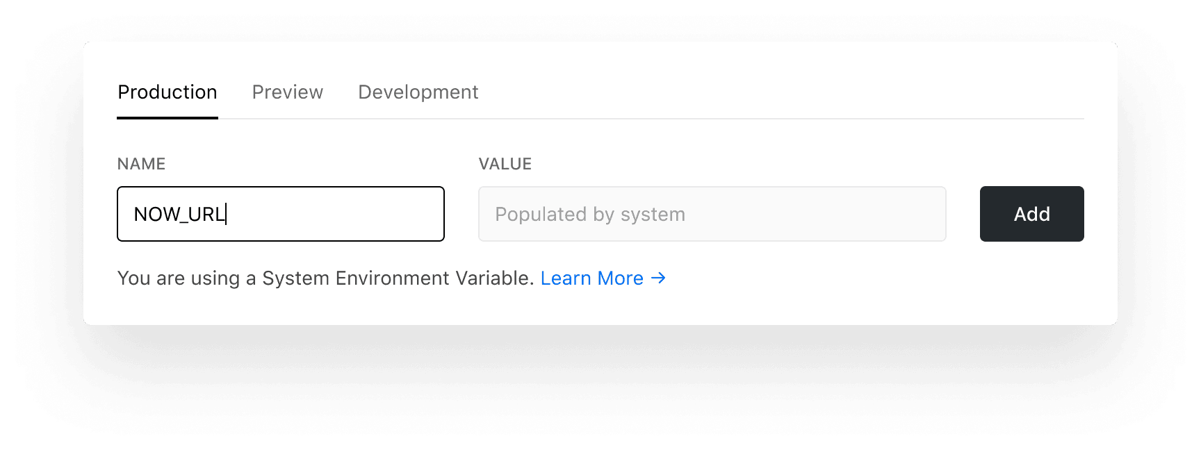 Configuring a System Environment Variable.