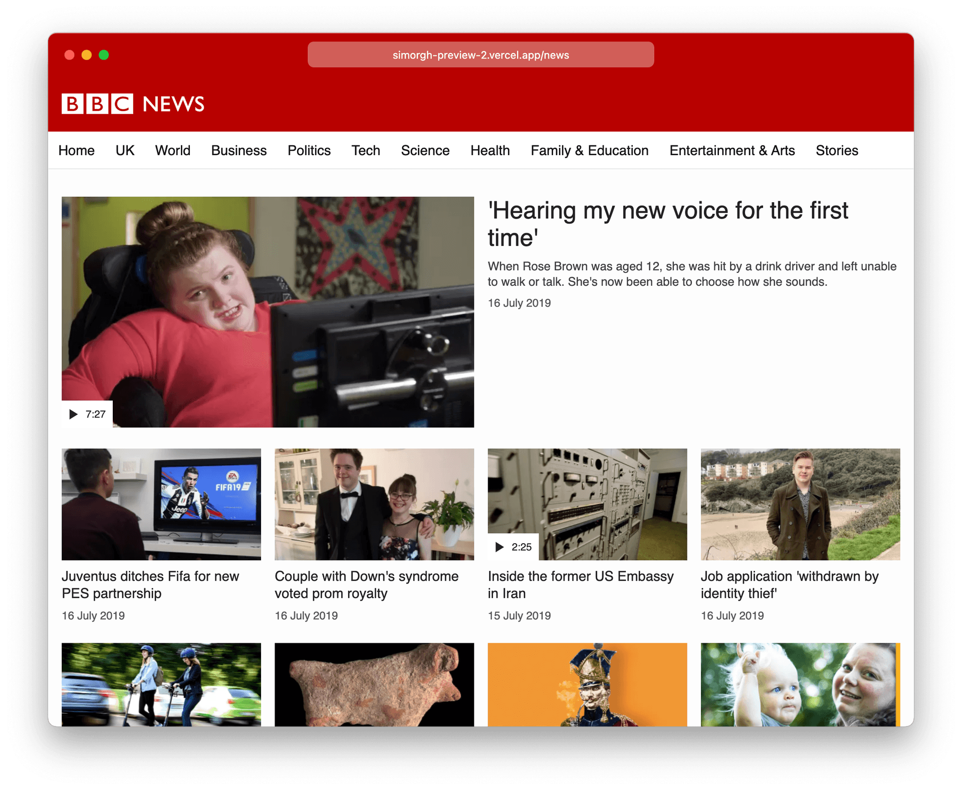 Our application is starting to look more real.