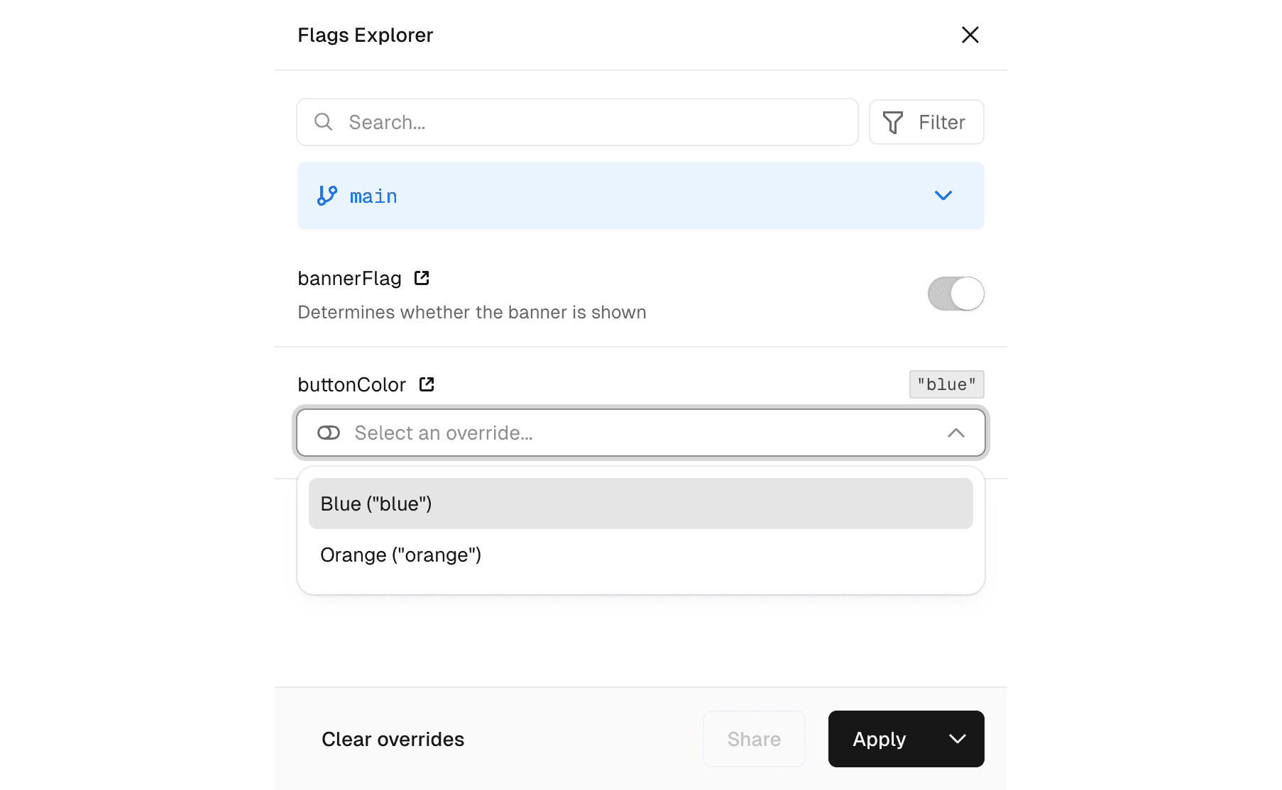 See and override your feature flags in the Vercel Toolbar with the Flags Explorer.