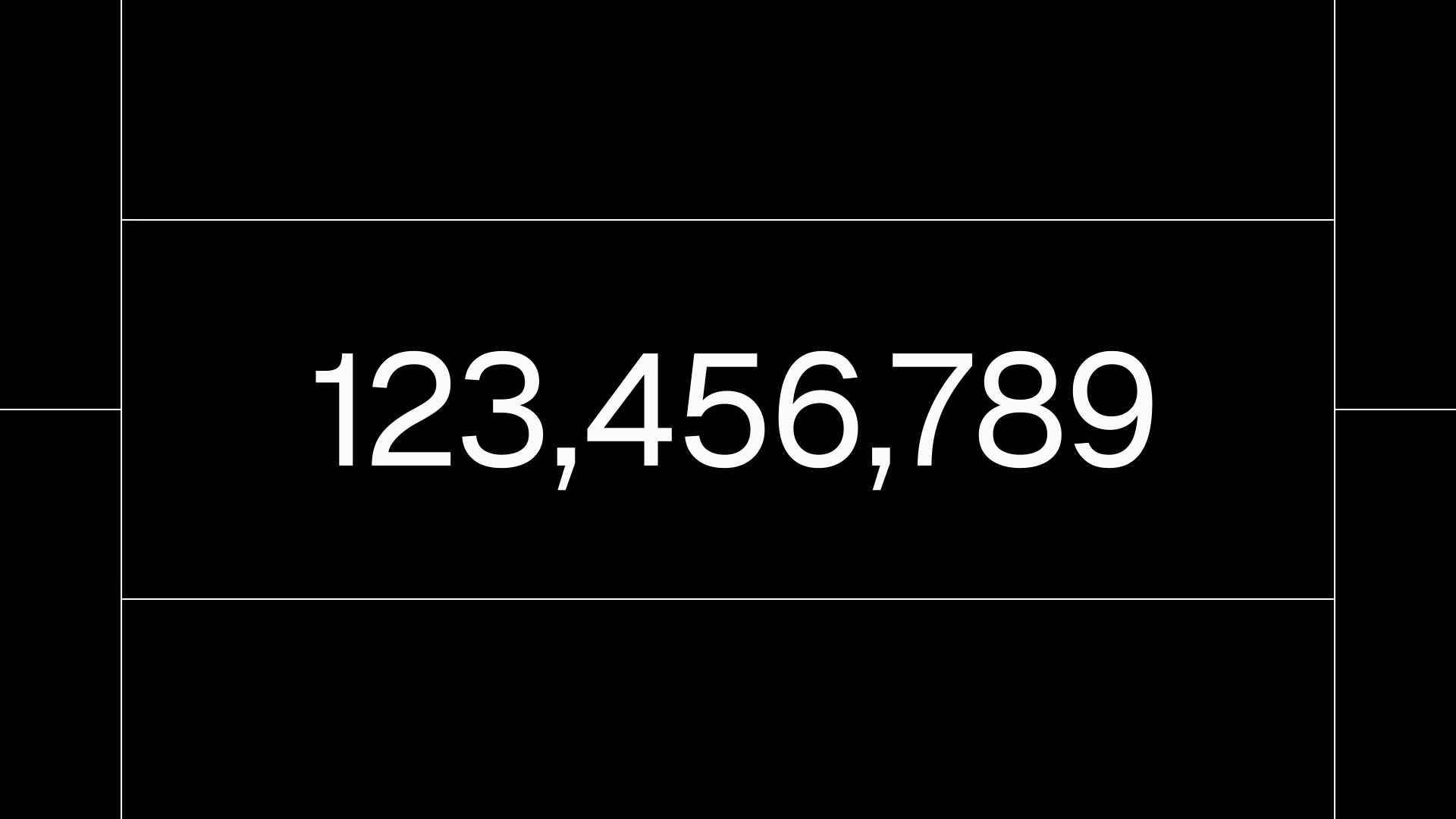 Final counting animation