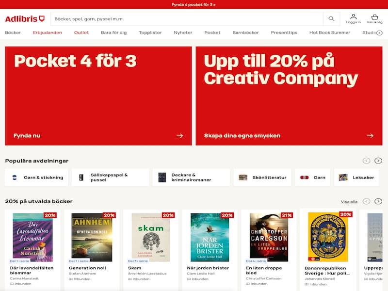 Case study 1 - Adlibris - Project Img