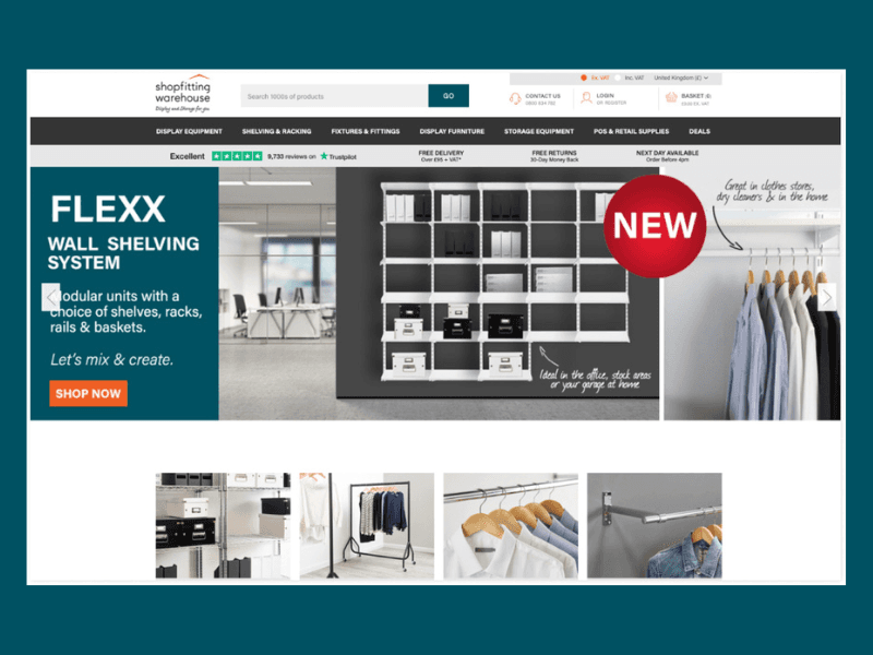 Shopfitting warehouse project image