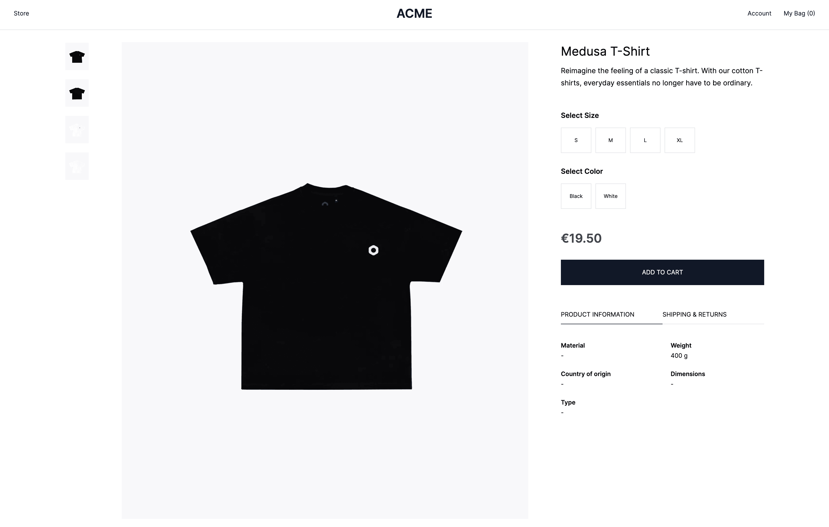 Medusa store