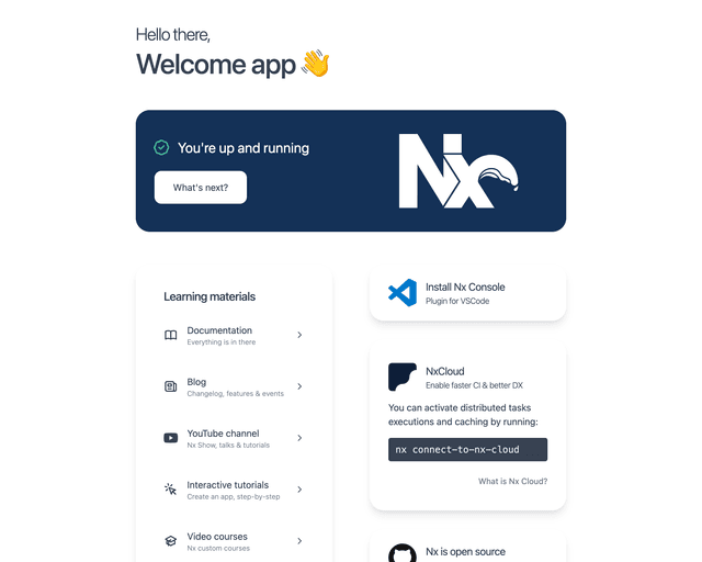Monorepo with Nx