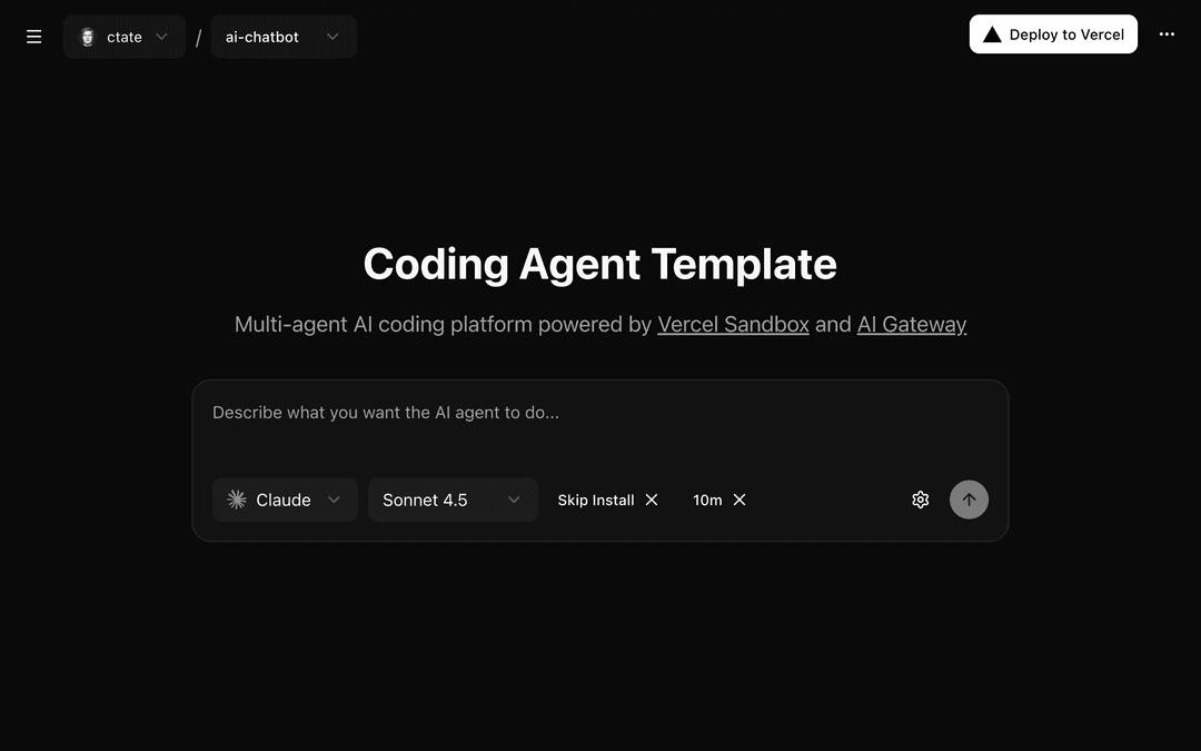 Vercel Coding Coding Agent Platform - Vercel
