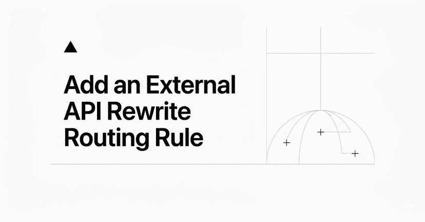 Add API External Origin Routing Rule - Vercel